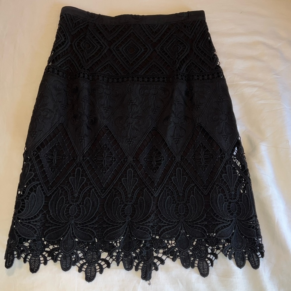 Beautiful black lace skirt